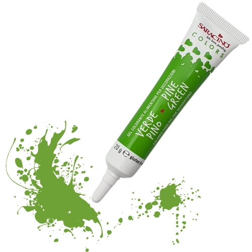 Barwnik spożywczy w żelu tubka Saracino Sosnowy Zielony 20g