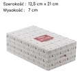 Pudełko na ciasto Boże Narodzenie karton Renifery 12,5x21x7cm