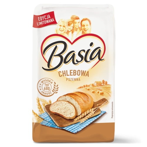 Mąka pszenna typ 680 Basia chlebowa pszenna 1kg
