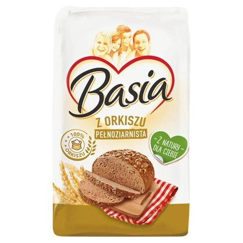 Mąka pełnoziarnista z orkiszu typ 1850 Basia orkiszowa 900g