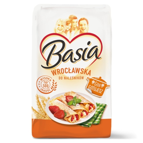 Mąka pszenna typ 500 Basia Wrocławska do naleśników 1kg